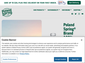 'polandspring.com' screenshot