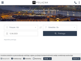 'polazak.rs' screenshot