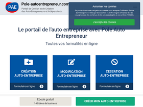 'pole-autoentrepreneur.com' screenshot