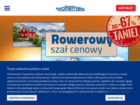 'polferries.pl' screenshot
