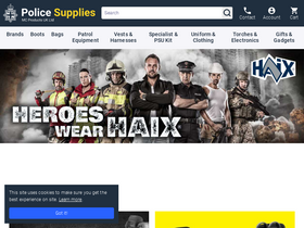 'police-supplies.co.uk' screenshot