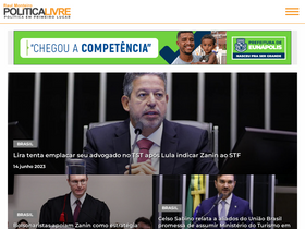 'politicalivre.com.br' screenshot