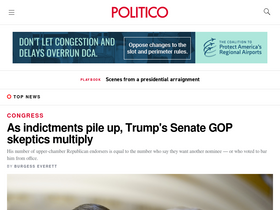 'politico.com' screenshot