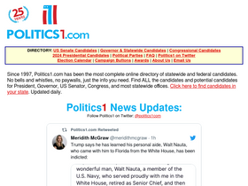 'politics1.com' screenshot