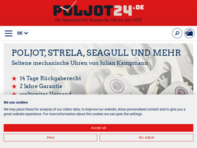 'poljot24.de' screenshot