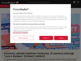 'polskieradio.pl' screenshot