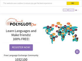 'polyglotclub.com' screenshot