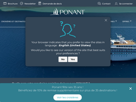 'ponant.com' screenshot