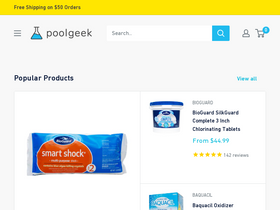 'poolgeek.com' screenshot