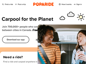 'poparide.com' screenshot