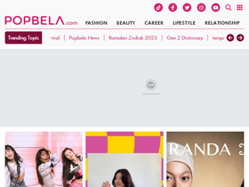 'popbela.com' screenshot