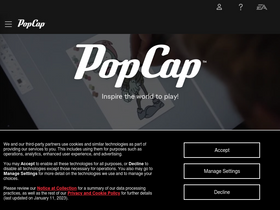 'popcap.com' screenshot