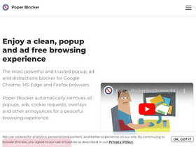 'poperblocker.com' screenshot
