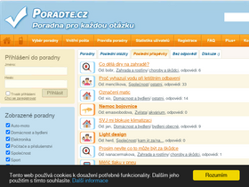 'poradte.cz' screenshot