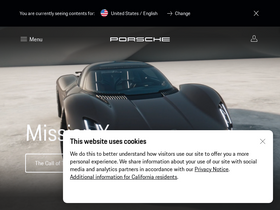 'porsche.com' screenshot