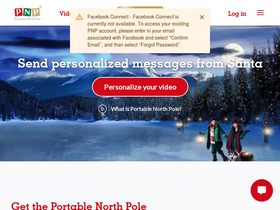 'portablenorthpole.com' screenshot