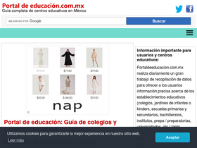 'portaldeeducacion.com.mx' screenshot