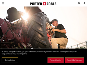'portercable.com' screenshot