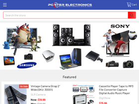 'porterelectronics.com' screenshot