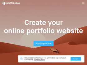'portfoliobox.net' screenshot