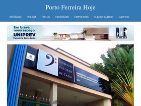 'portoferreirahoje.com.br' screenshot