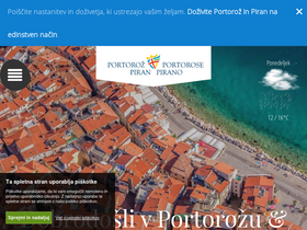 'portoroz.si' screenshot