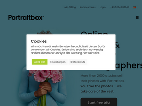 'portraitbox.com' screenshot