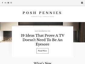 'poshpennies.com' screenshot