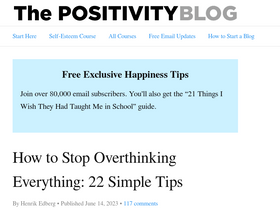 'positivityblog.com' screenshot