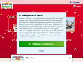 'postcodeloterij.nl' screenshot
