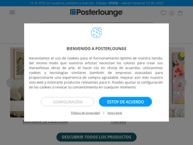 'posterlounge.es' screenshot