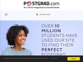 'postgrad.com' screenshot