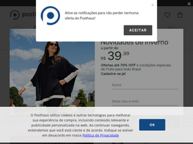 'posthaus.com.br' screenshot