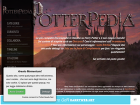 'potterpedia.it' screenshot