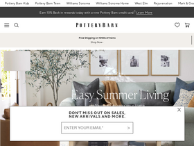 'potterybarn.com' screenshot