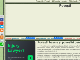 'povesti-pentru-copii.com' screenshot