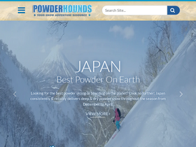 'powderhounds.com' screenshot
