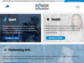 'powerbreathe.com' screenshot