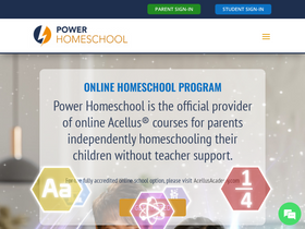 'powerhomeschool.org' screenshot