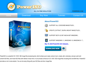 'poweriso.com' screenshot