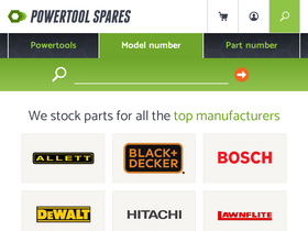 'powertoolspares.com' screenshot