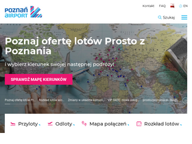 'poznanairport.pl' screenshot