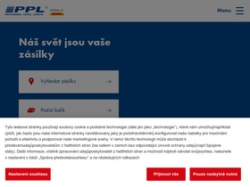 'ppl.cz' screenshot