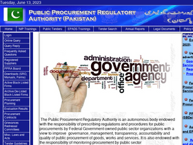 'ppra.org.pk' screenshot