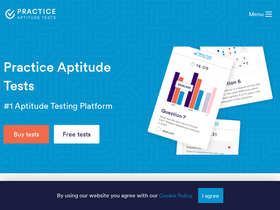 'practiceaptitudetests.com' screenshot