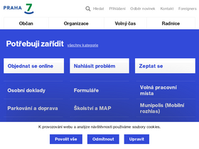 'praha7.cz' screenshot