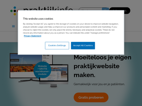 'praktijkinfo.nl' screenshot
