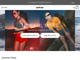 'prana.com' screenshot