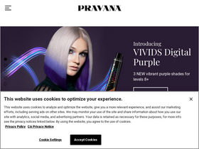 'pravana.com' screenshot