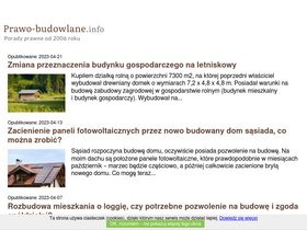'prawo-budowlane.info' screenshot
